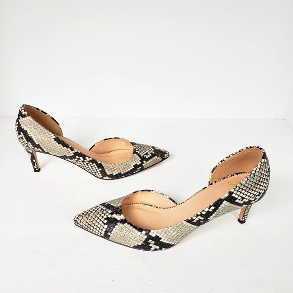 J. Crew Shoes - J. Crew Lucie Faux-Snake Pumps Leather Italy 8.5
